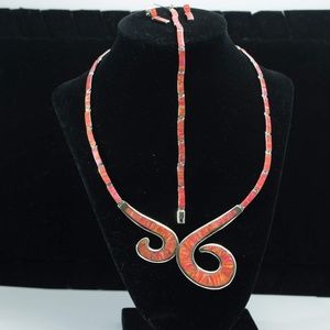 Sterling silver necklace with opal